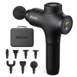 Mebak 3 Massage Gun, Massage Gun Deep Tissue for Athletes, Professional Muscle Percussion Massager, Massager for Shoulder Leg Back Body Pain Relief, Quiet Portable Sport Tool, Gifts for Him Black