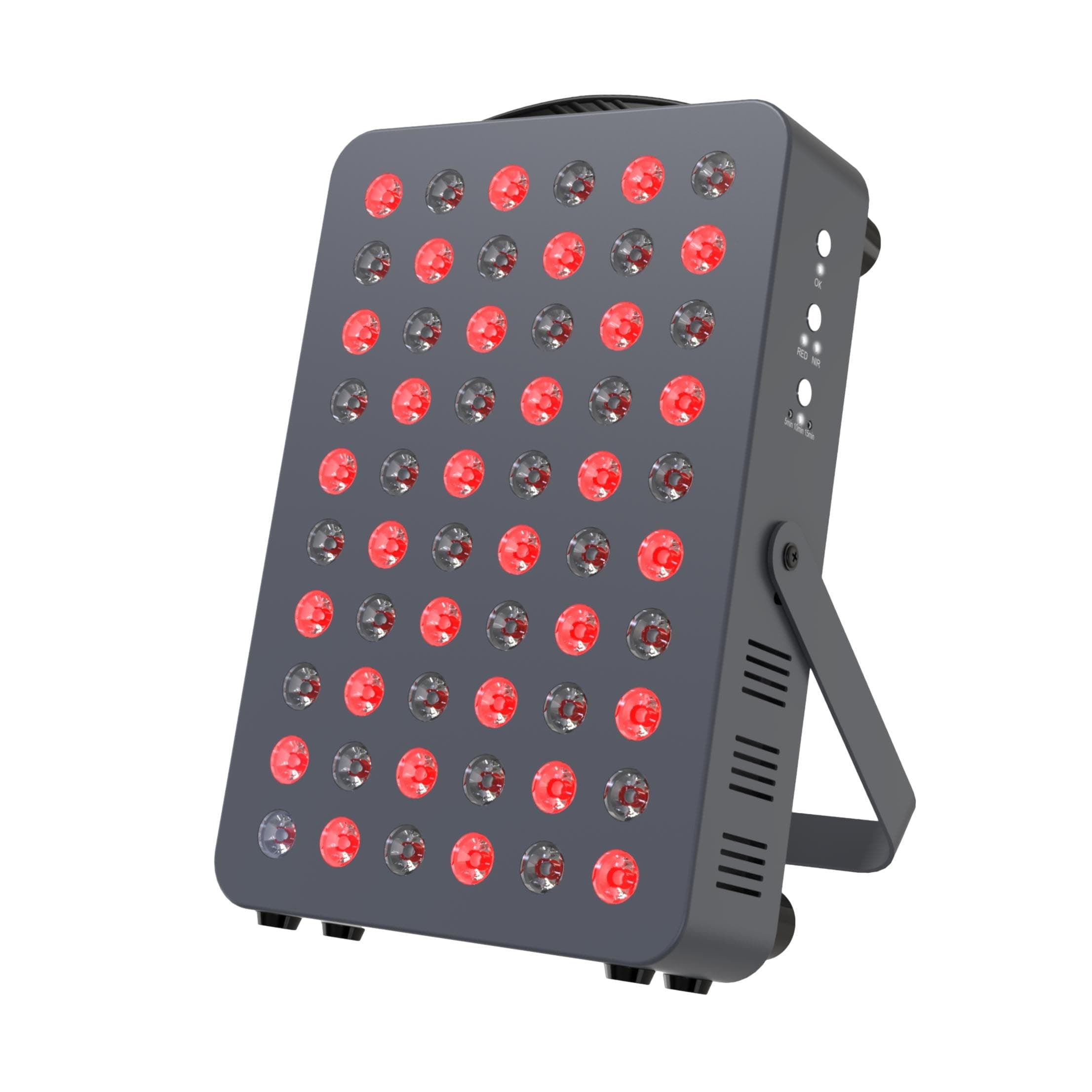 Hooga Red Light Therapy Panel – 660nm Red & 850nm Near Infrared Light Therapy Device, LED Light Therapy Lamp for Face & Body, 60 LEDs, Timer, Stand, Carrying Handle – HG300 1 Count (Pack of 1)