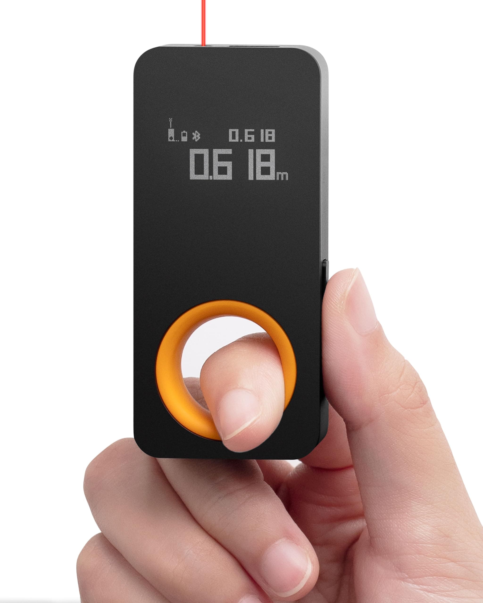 HOTO EDC Laser Measuring Tool, Unique Gifts for Men, Pocket-Size 98Ft Laser Tape Measure ±2mm Accuracy, USB-C Rechargeable, OLED Display, Ft/M/in Unit, Real-Time Data Sync, Cool Tech Gadgets for Men